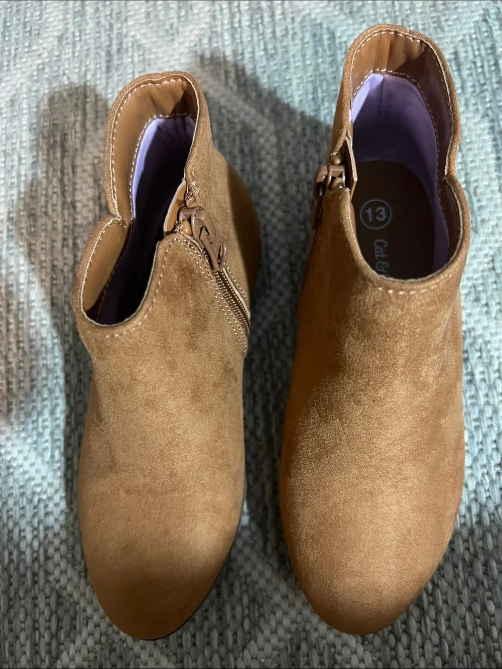 Cat & Jack Kids Brown Suede Ankle Boots
